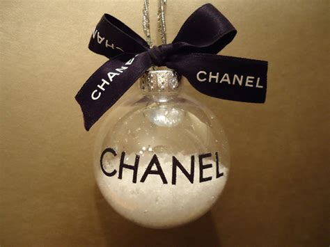 chanel christmas baubles|chanel ornaments.